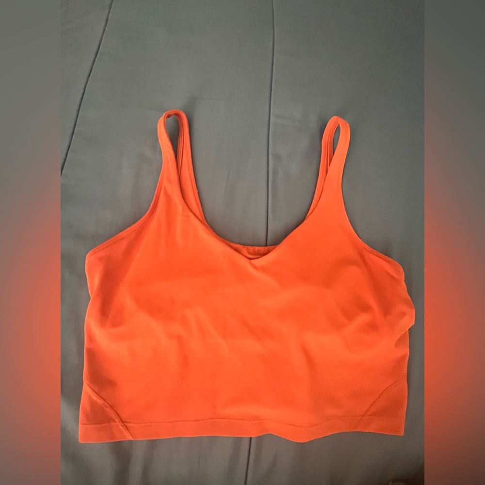 🍋 LIKE NEW Lululemon Align Tank Top (A/B Cup) - Canyon Orange - Sz 12